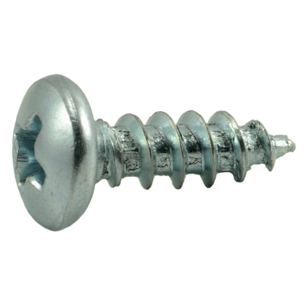 Midwest Fastener Sheet Metal Screw, #8 x 1/2 in, Zinc Plated Steel Pan Head Phillips Drive, 60 PK 62028 - main